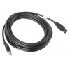 Lanberg CA-USBA-10CC-0050-BK USB cable 5 m USB 2.0 USB B Black