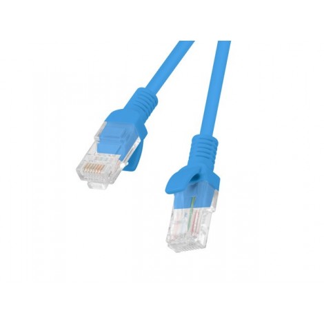 Cable UTP Lanberg PCU5-10CC-0150-B (RJ45 - RJ45 ; 1,5m; U/UTP; 5e; blue color)
