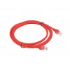 Lanberg PCU5-10CC-0200-R networking cable 2 m Cat5e U/UTP (UTP) Red
