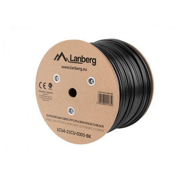 Lanberg LCU6-21CU-0305-BK networking cable Black 305 ...