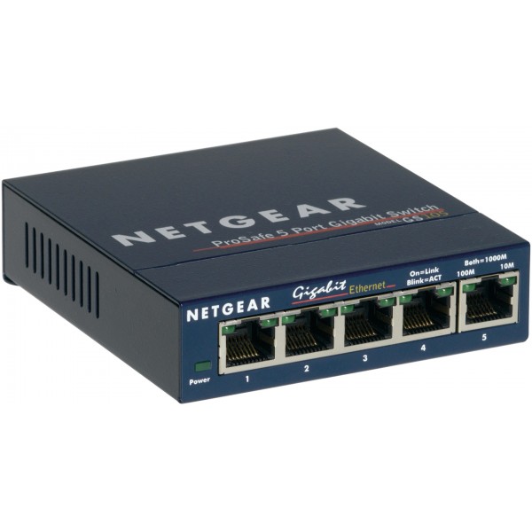NETGEAR GS105 Unmanaged Gigabit Ethernet (10/100/1000) ...