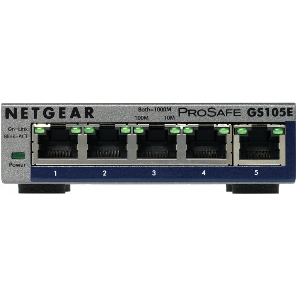 NETGEAR GS105E-200PES network switch Managed L2/L3 ...
