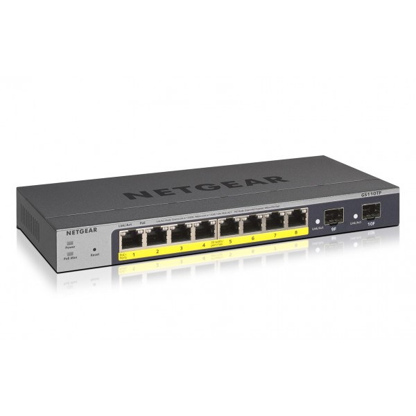 NETGEAR GS110TP Managed L2/L3/L4 Gigabit Ethernet ...