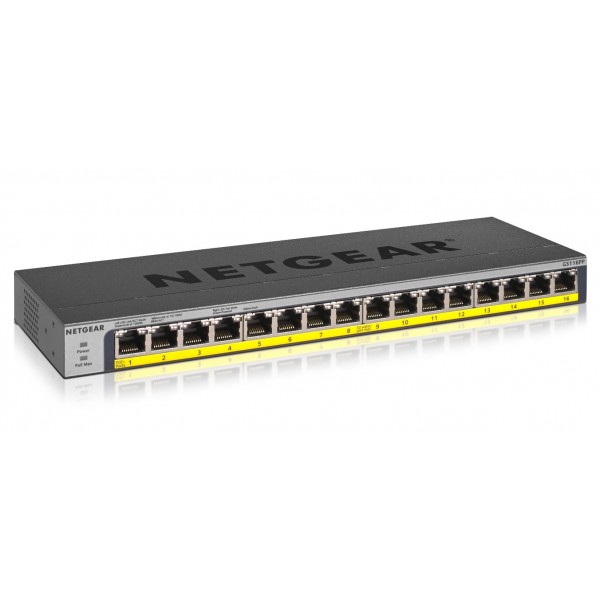 NETGEAR GS116PP Unmanaged Gigabit Ethernet (10/100/1000) ...