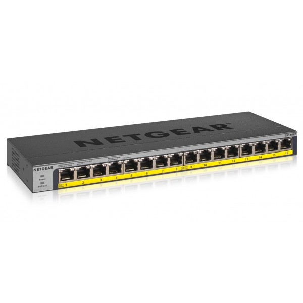 NETGEAR GS116LP Unmanaged Gigabit Ethernet (10/100/1000) ...