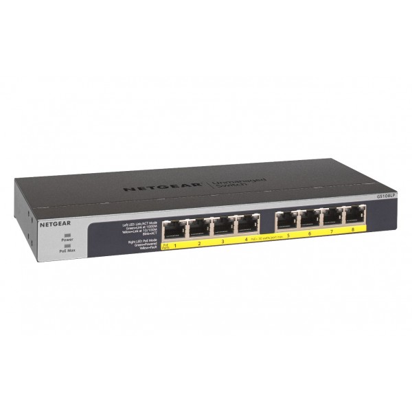 NETGEAR GS108LP Unmanaged Gigabit Ethernet (10/100/1000) ...