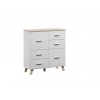 Cama Sideboard LOTTA 110 2D4S white/sonoma oak