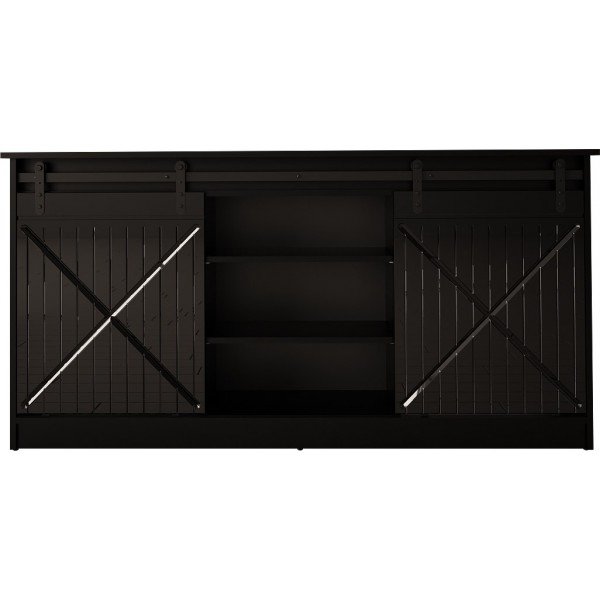 Chest of drawers 160x80x35 GRANERO black/black ...