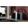 Cama sideboard 120 cm SOHO S7 white/black gloss