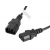 Lanberg CA-C13E-10CC-0018-BK power cable Black 1.8 m C13 coupler C14 coupler