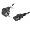 Lanberg CA-C13C-11CC-0018-BK power cable Black 1.8 m C13 coupler CEE7/7