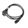 Lanberg CA-C13C-11CC-0018-BK power cable Black 1.8 m C13 coupler CEE7/7