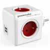 Allocacoc PowerCube Original USB Type E power extension 4 AC outlet(s) Indoor Red