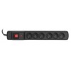Activejet COMBO 6GN 3M black power strip with cord
