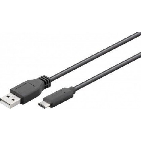 Goobay USB 2.0 cable 1,8 m, Black, USB 2.0 male (type A), USB-C male