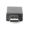 Digitus USB Type-C adapter, type C to A M/F, 3A, 5GB, 3.0 Version AK-300506-000-S	 Black, Jack USB A, Plug USB C