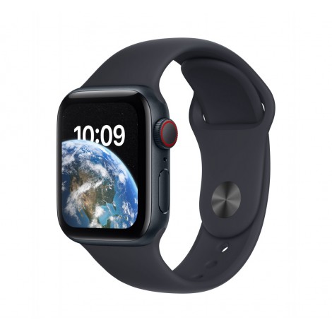 Apple Watch SE GPS + Cellular MNPL3EL/A 40mm, Retina LTPO OLED, Touchscreen, Heart rate monitor, Waterproof, Bluetooth, Wi-Fi, Midnight, Midnight