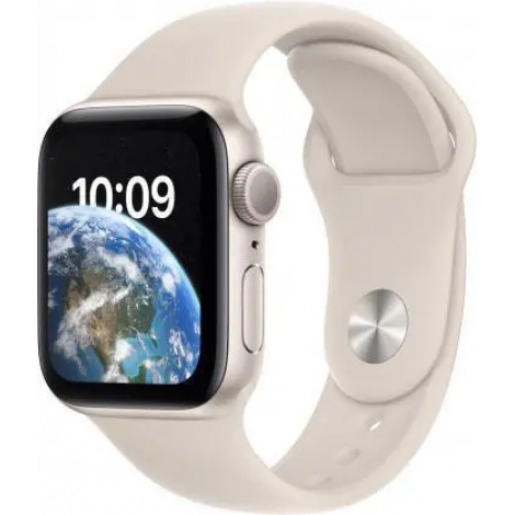 Apple Watch SE GPS + Cellular MNPH3EL/A 40mm, Retina LTPO OLED, Touchscreen, Heart rate monitor, Waterproof, Bluetooth, Wi-Fi, Starlight, Starlight