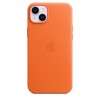 Apple 14 Plus Leather Case with MagSafe  Orange