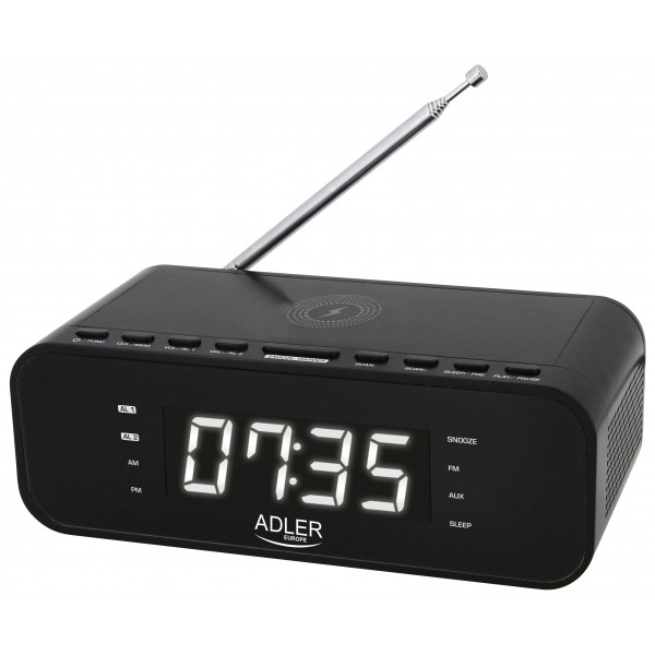 Adler Alarm Clock with Wireless Charger ...