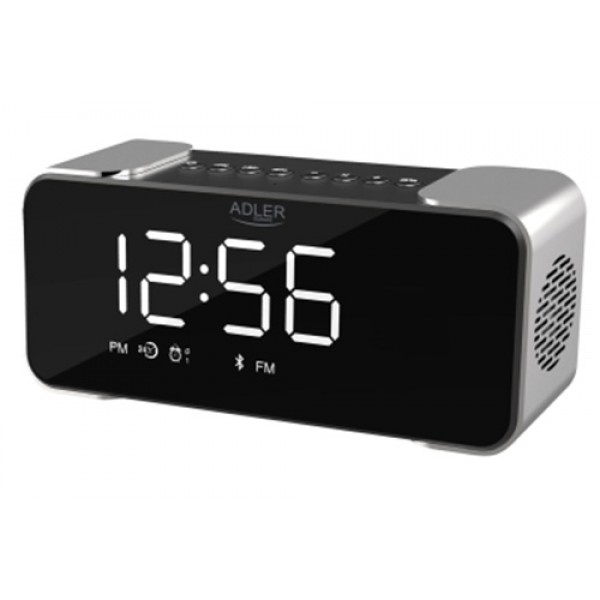 Adler Wireless alarm clock with radio ...