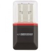 Esperanza EA134K card reader Black,Silver,Transparent USB 2.0