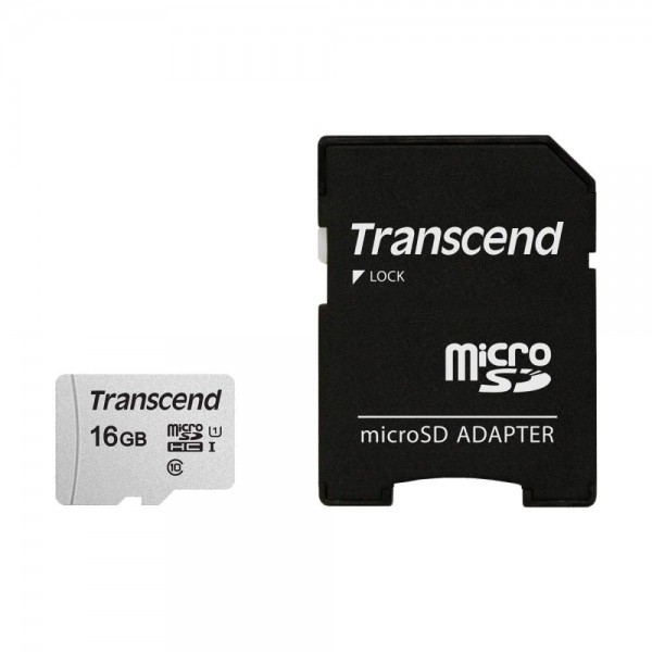 MEMORY MICRO SDHC 16GB W/ADAP/C10 TS16GUSD300S-A ...