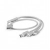 CABLE USB CHARGING 3IN1 1M/SILV CC-USB2-AM31-1M-S GEMBIRD