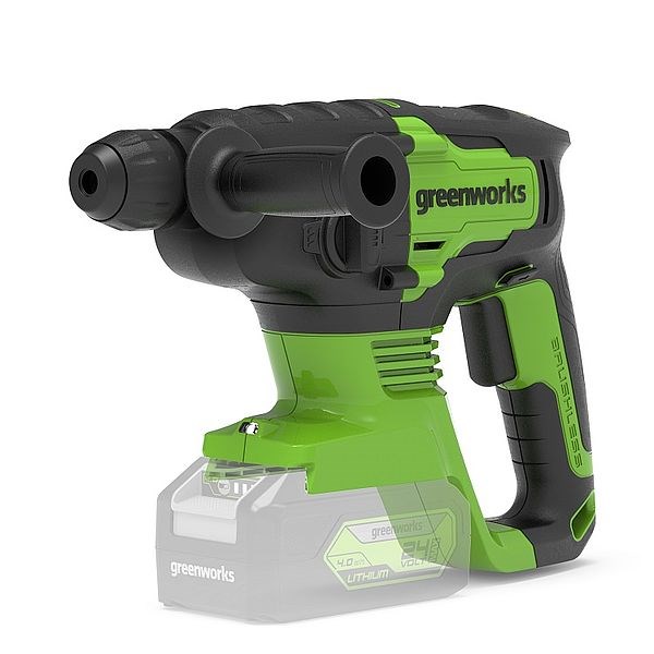 24V Greenworks hammer drill GD24SDS2 - ...