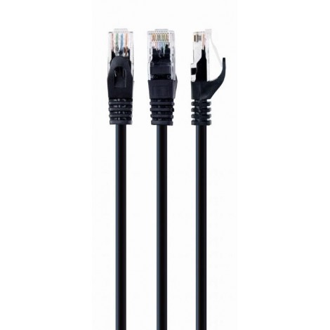 PATCH CABLE CAT6 UTP 1M/BLACK PP6U-1M/BK GEMBIRD