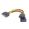 CABLE POWER SPLITTER SATA/0.15M CC-SATAM2F-01 GEMBIRD