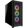 Corsair Tempered Glass PC Case iCUE 5000D RGB AIRFLOW Side window, Black,  Mid-Tower, Power supply included No