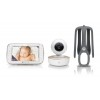 Motorola VM855 CONNECT 5.0” Portable Wi-Fi Video Baby Monitorwith Flexible Crib Mount, White/Gold