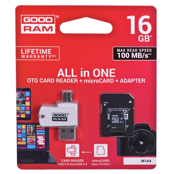 Goodram M1A4-0160R12 memory card 16 GB ...