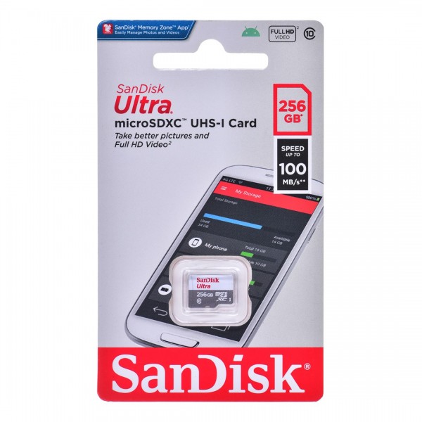 SANDISK ULTRA microSDXC 256GB 100MB/s A1 ...