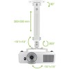 Techly Projector Ceiling Support Extension 380-580 mm Silver ICA-PM 18S