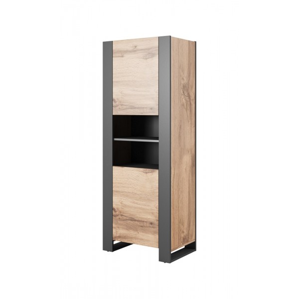 WOOD bookcase 65x40x170, 5 oak wotan ...