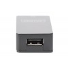 Przedłużacz/Extender USB 1.1 po skrętce Cat.5e/6 UTP/SFP do 45m, czarny, 20cm