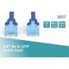 Patch cord U/UTP kat.5e PVC 2m Niebieski