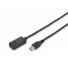 Kabel przedłużający USB 3.0 SuperSpeed Typ USB A/USB A M/Ż aktywny, czarny 5m