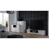 Cama TV stand VIVA 180 white/white gloss + black
