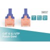 Patch cord U/UTP kat.6 PVC 3m Niebieski