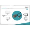 Kabel adapter Displayport z zatrzaskiem 1080p 60Hz FHD Typ DP/DVI-D (24+1) M/M czarny 2m