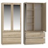 Topeshop SS-90 SON LUS KPL bedroom wardrobe/closet 5 shelves 2 door(s) Oak