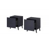 Bedside table NOVA 44x40x52 navy blue matt