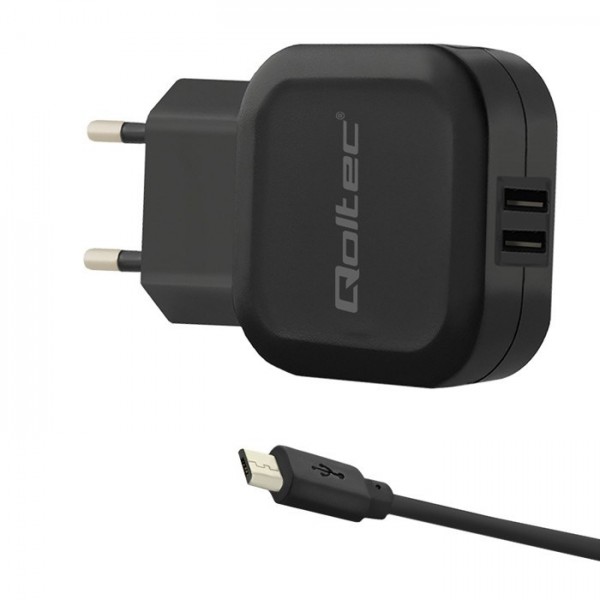 Qoltec 50187 mobile device charger Black ...