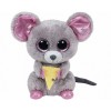 Maskotka TY Beanie Boos Squeaker - Mysz z serem, 15 cm