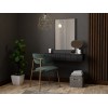 Dressing table with mirror PAFOS 80x41.6x100 mat black
