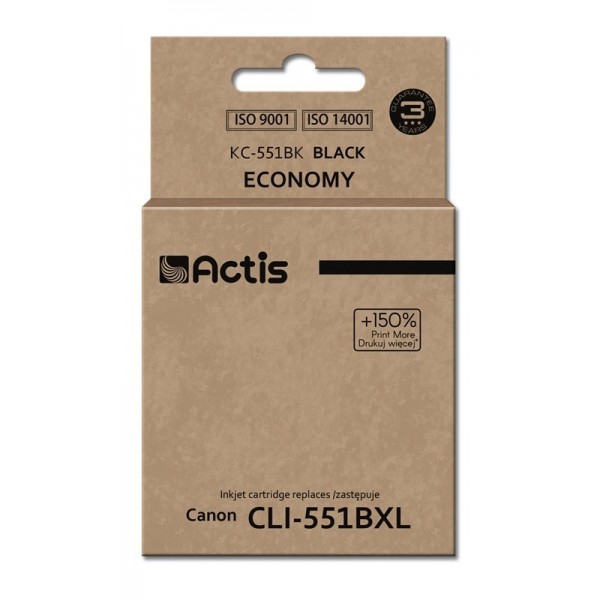 Actis KC-551Bk ink (replacement for Canon ...
