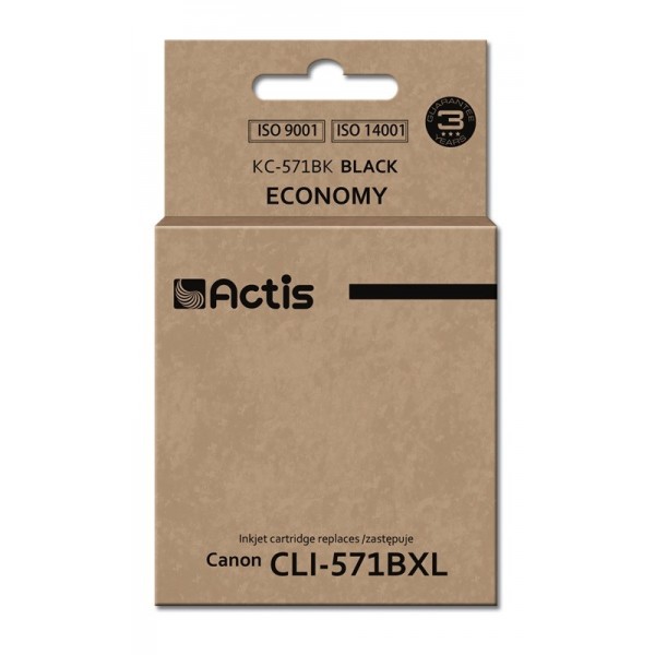 Actis KC-571Bk ink (replacement for Canon ...